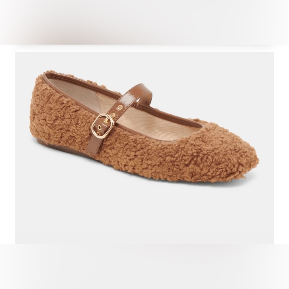 Dolce Vita Rodni Plush Brown Mary Jane Flats